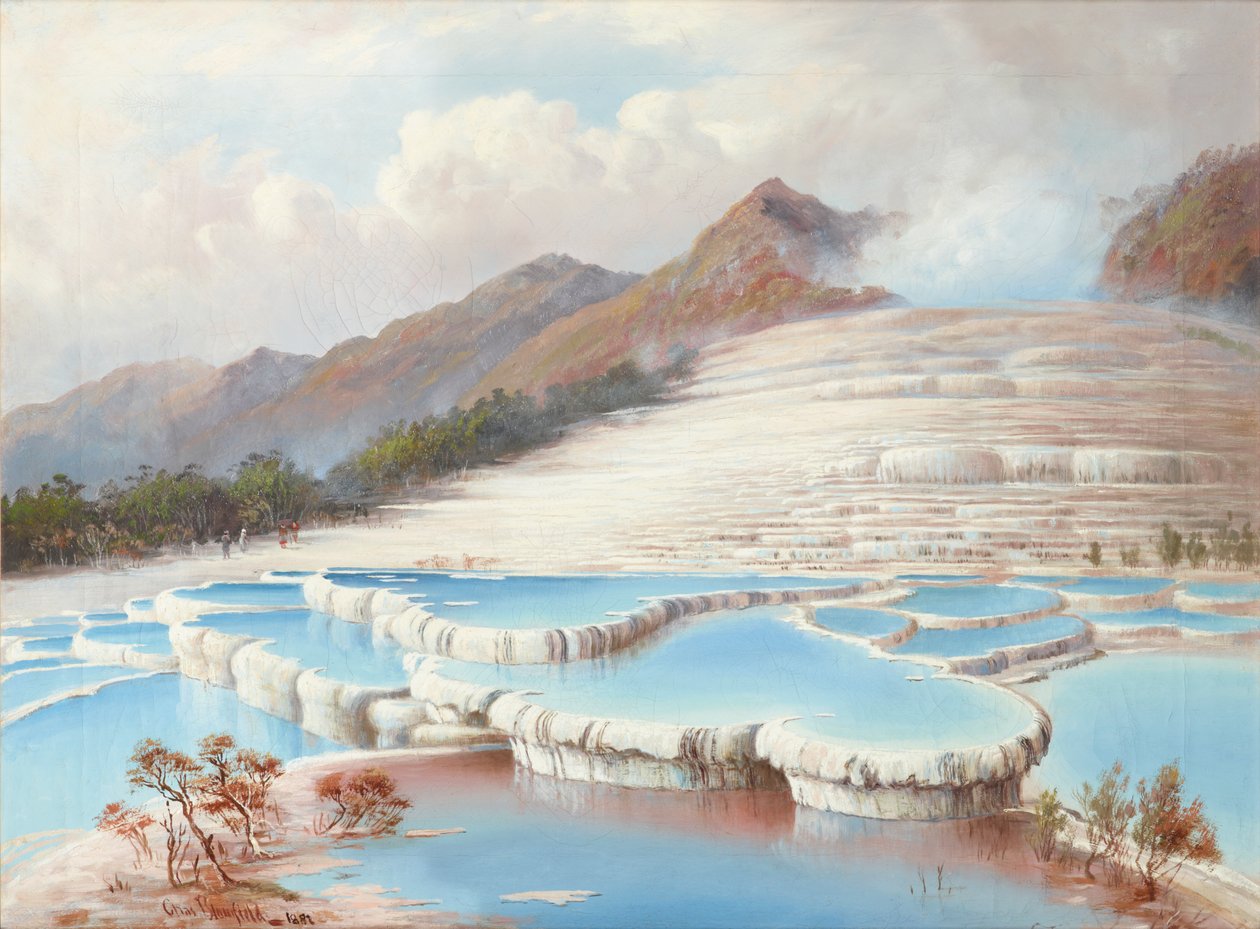 Białe Tarasy, Nowa Zelandia autorstwa Charles Blomfield