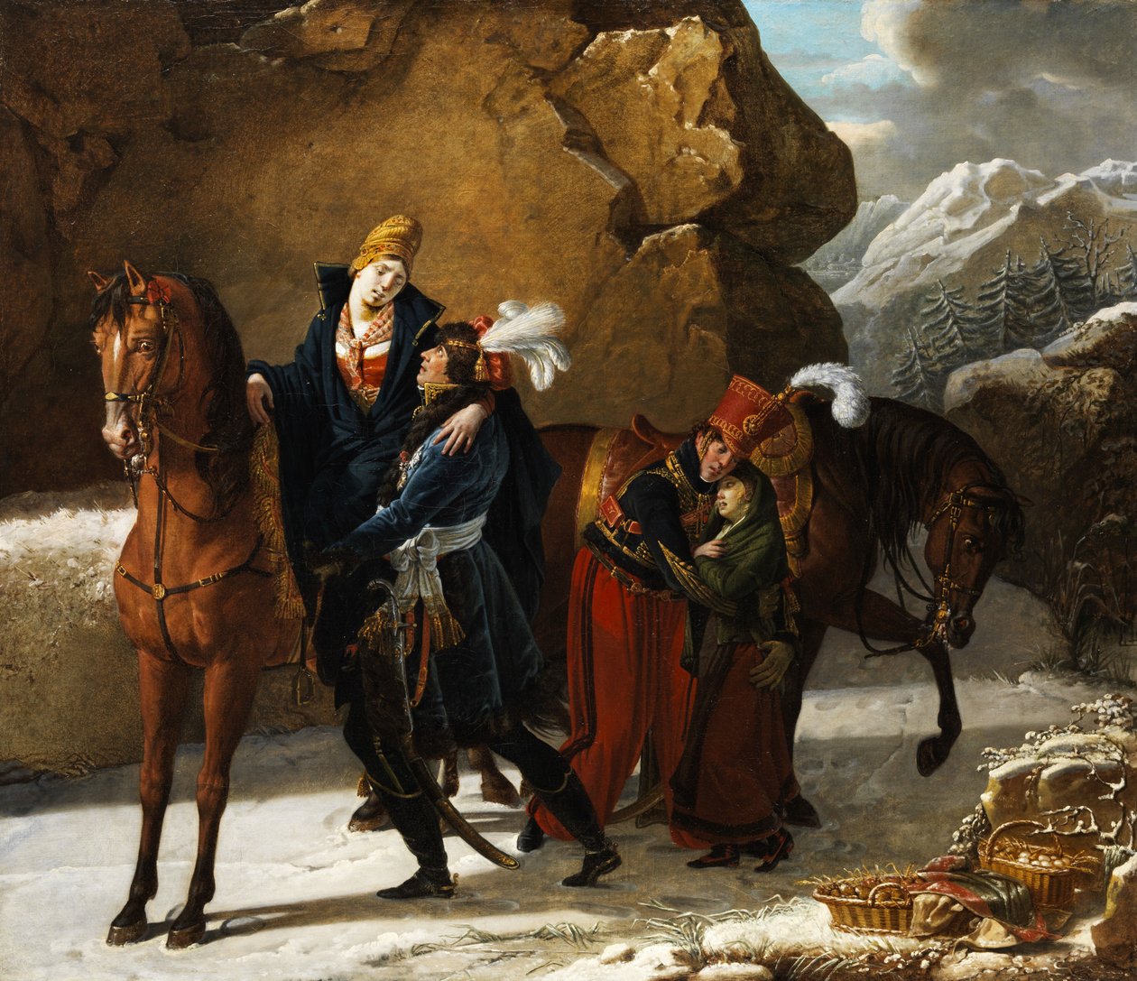 Humanitarny gest księcia Neuchâtel autorstwa Charles Brocas