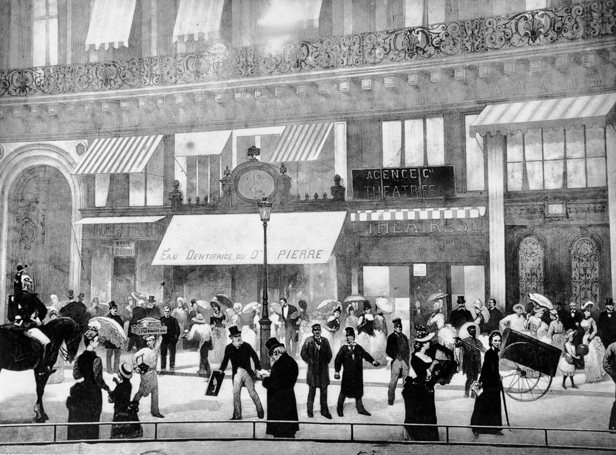 Bulwary Paryża, detal panoramy Le Tout Paris na Wystawę Powszechną w 1889 r. autorstwa Charles Castellani
