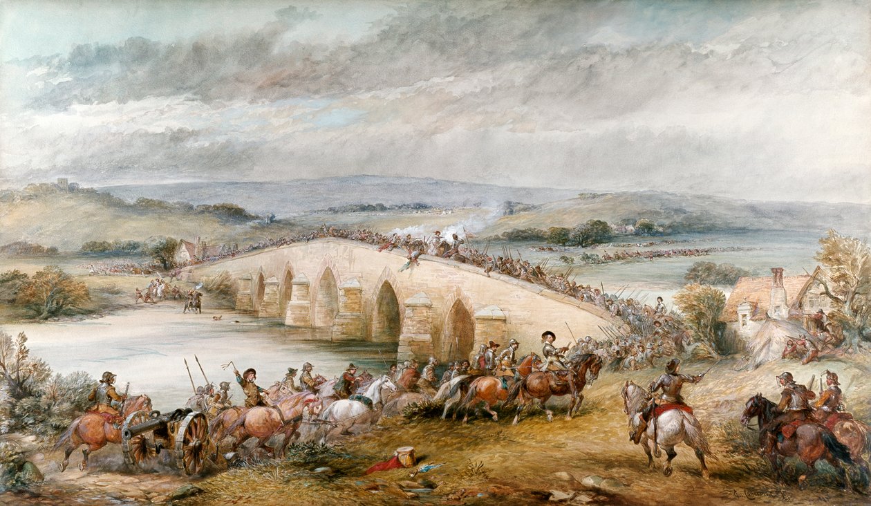 Bitwa pod Preston i Walton, 17 sierpnia 1648, 1877 autorstwa Charles Cattermole