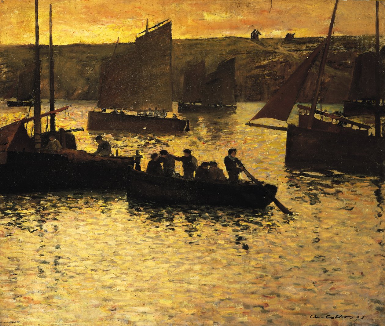 W Porcie, 1895 autorstwa Charles Cottet
