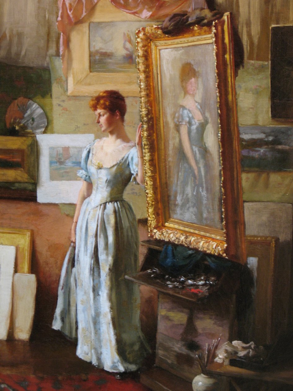 Uczciwe krytyki szczegóły autorstwa Charles Courtney Curran