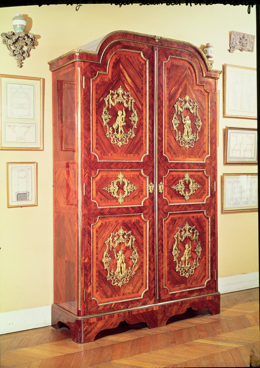 Szafa w stylu regencji, 1725-30 (drewno) autorstwa Charles Cressent