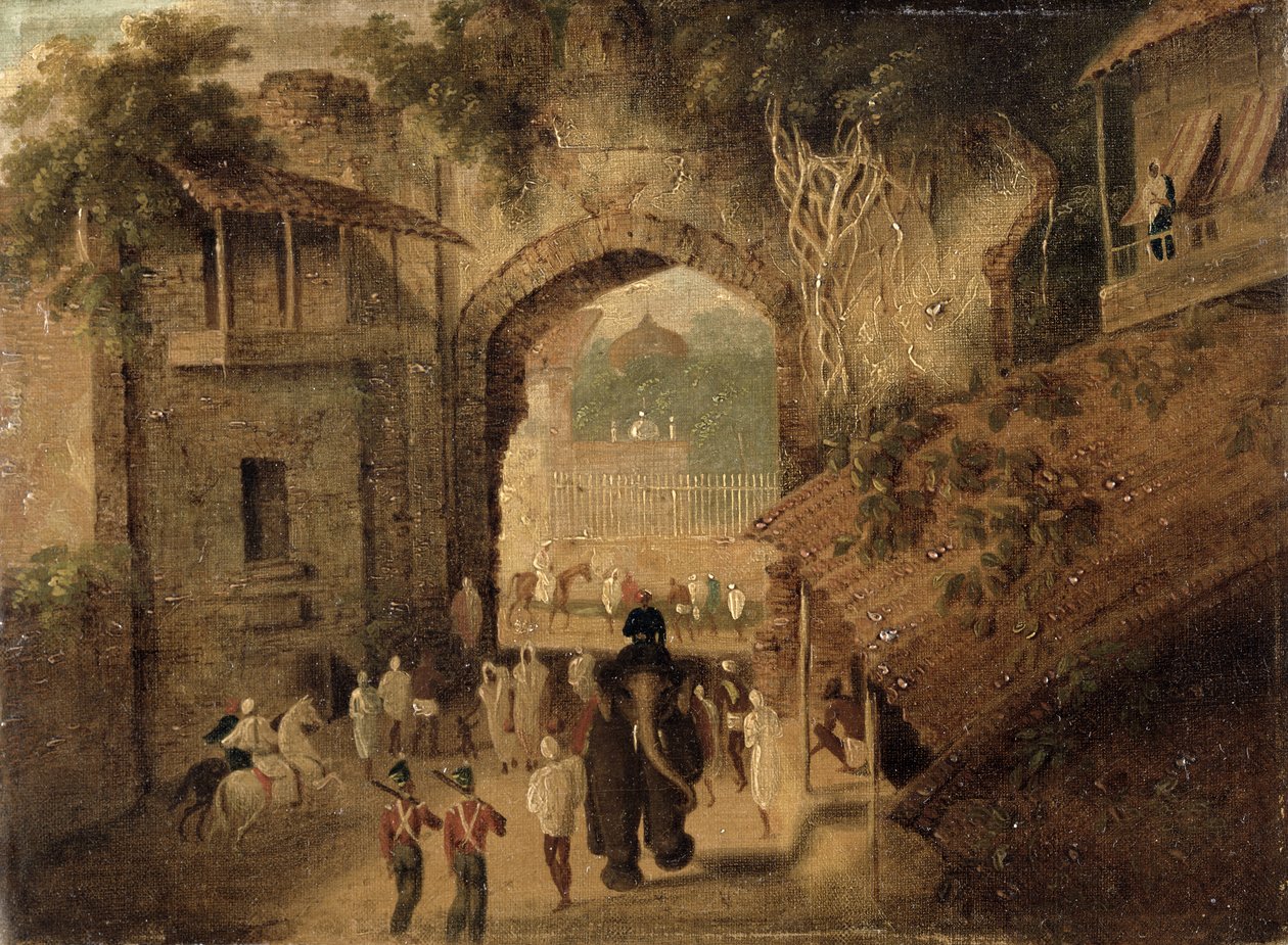 Wschodnia Brama, Patna, 1825 autorstwa Charles d Oyly