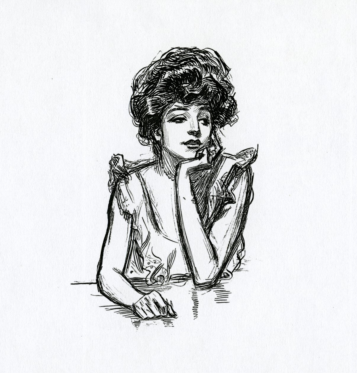 Dziewczyna Gibsona, ok.1902 autorstwa Charles Dana Gibson