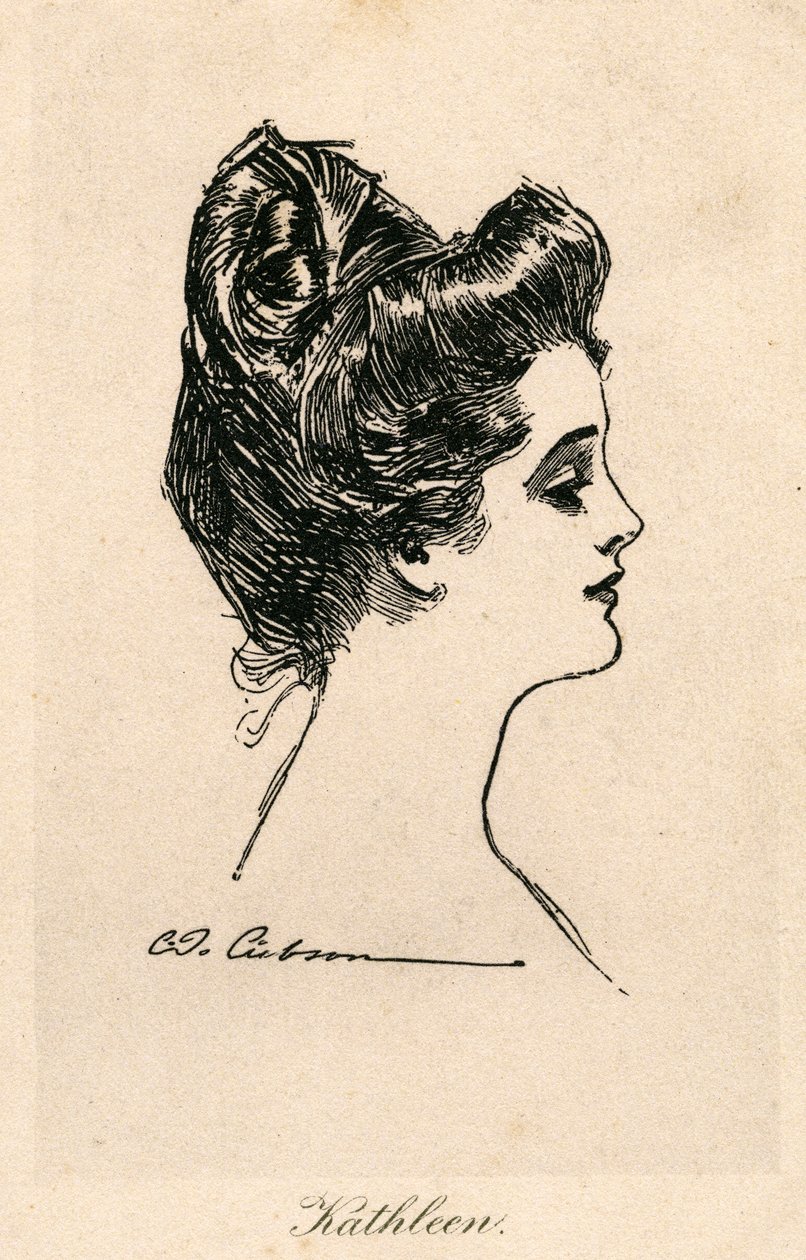 Kathleen, dziewczynka z Gibson, ok. 1900 r. autorstwa Charles Dana Gibson