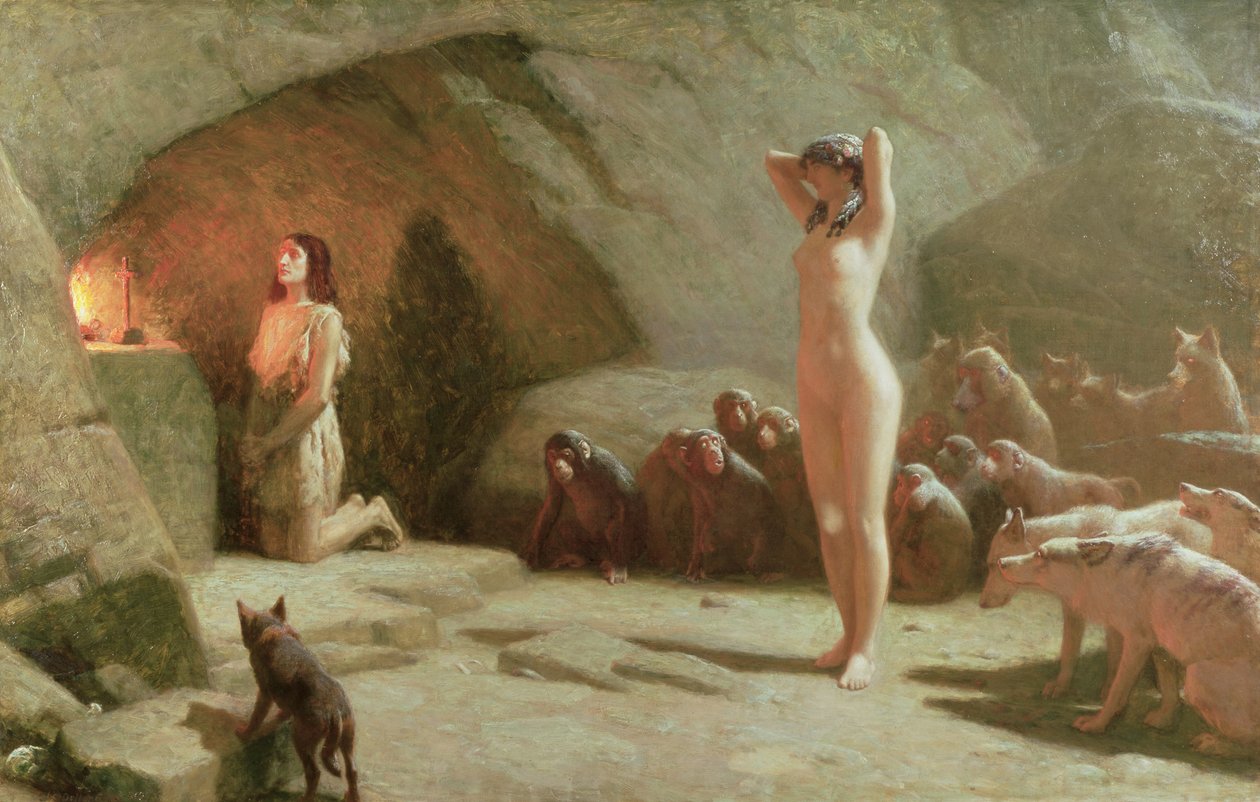 Kuszenie św. Antoniego autorstwa Charles Dolland