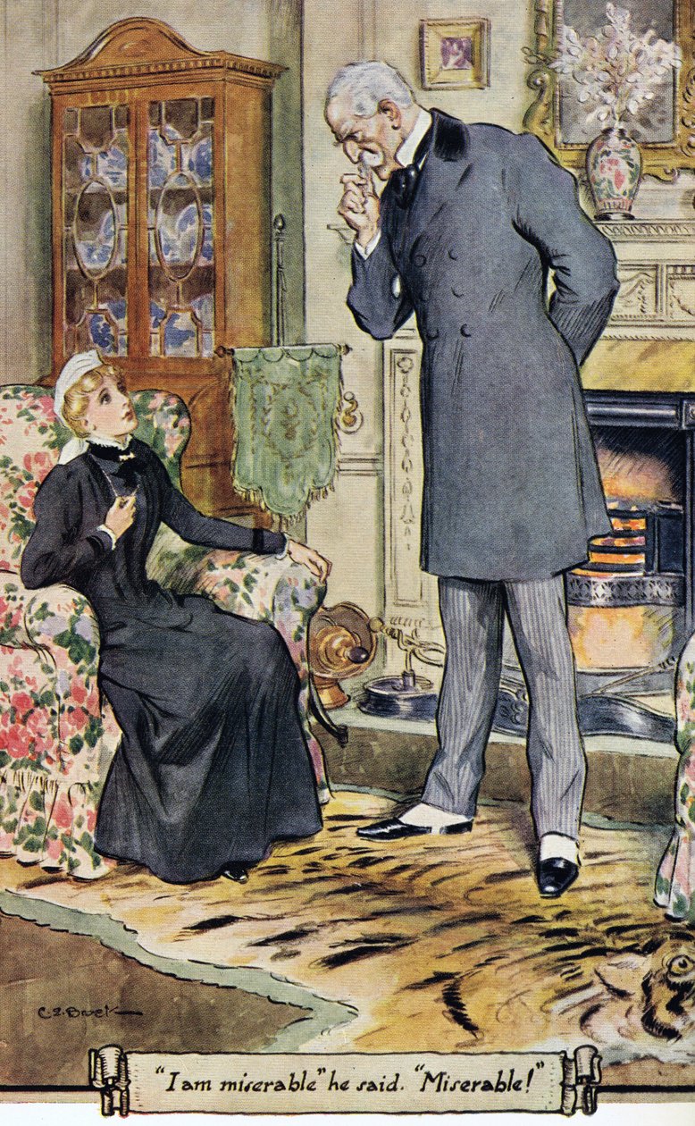 „Jestem nieszczęśliwy”, powiedział, „Nieszczęśliwy!”, 1936 r autorstwa Charles Edmund Brock