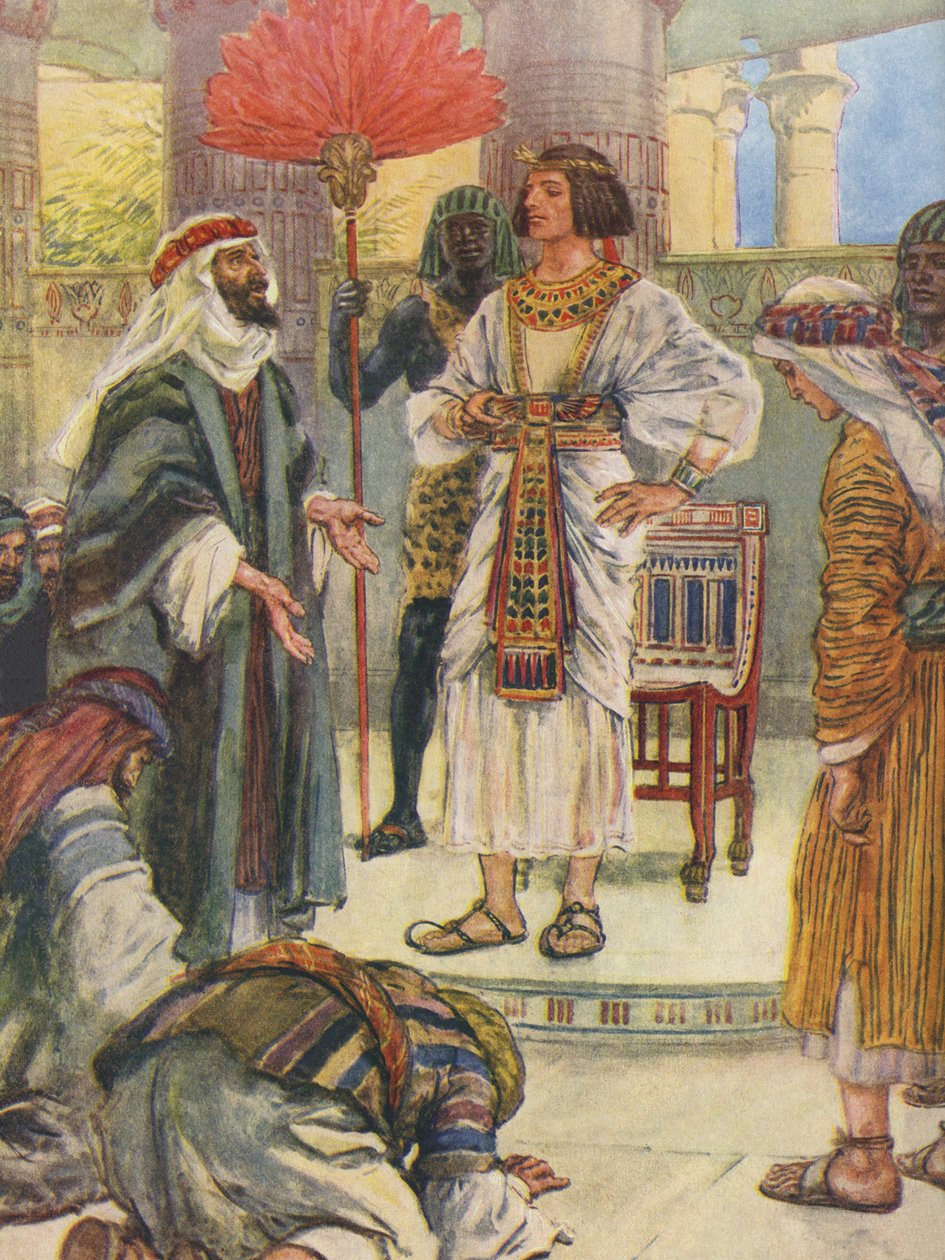 Bracia Józefa nie rozpoznają go w Egipcie autorstwa Charles Edmund Brock