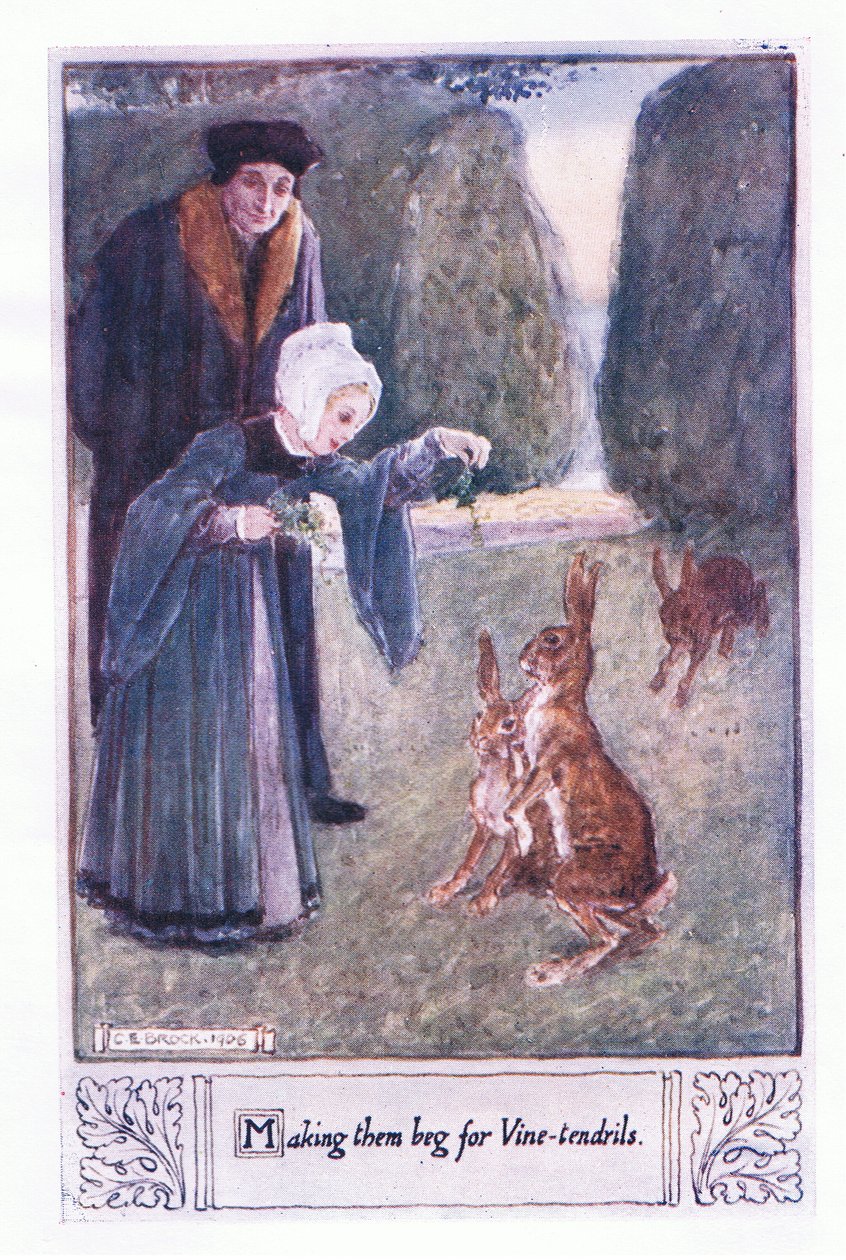 Sprawiając, że błagają o wąsy winorośli autorstwa Charles Edmund Brock