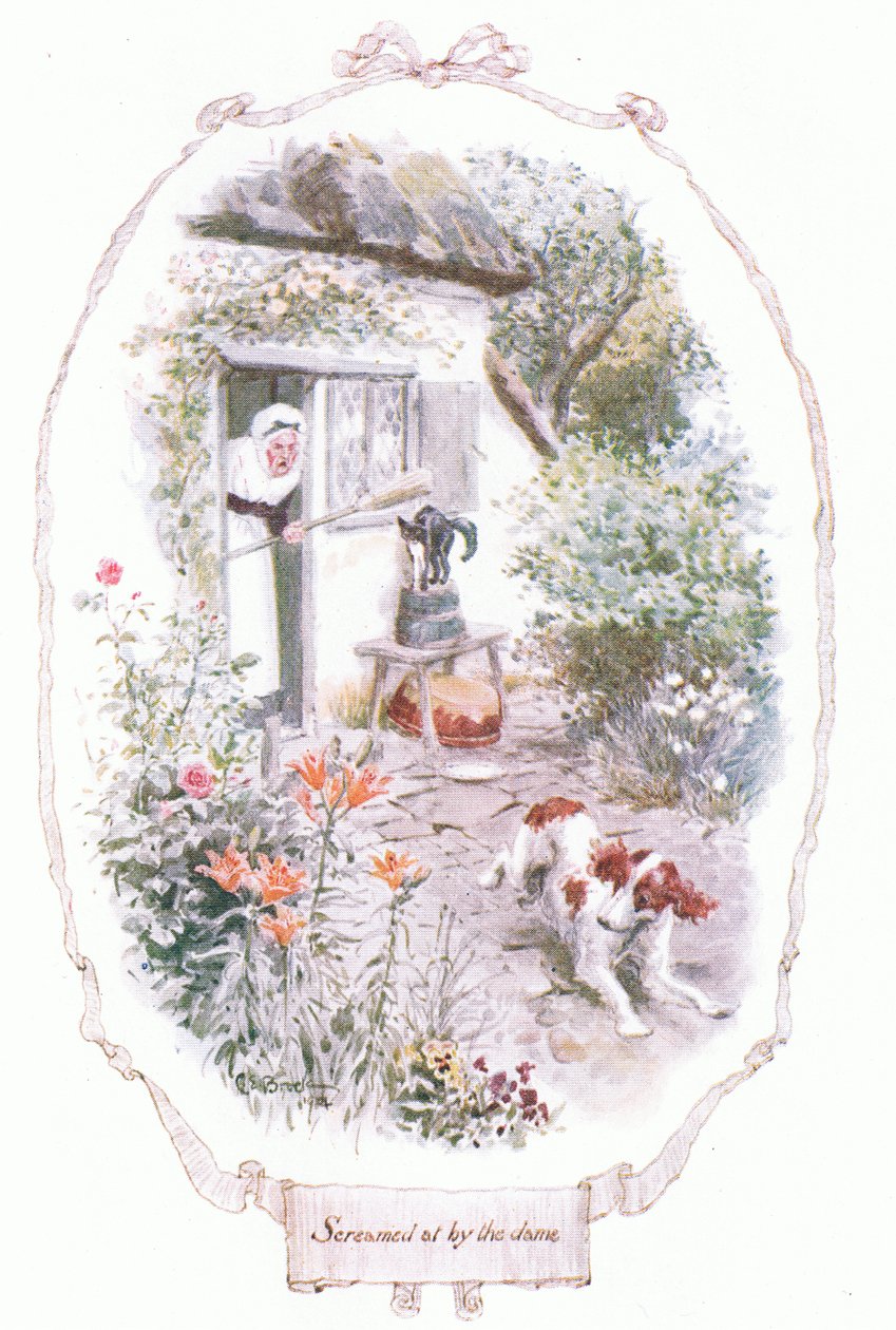 Krzyczana przez damę autorstwa Charles Edmund Brock