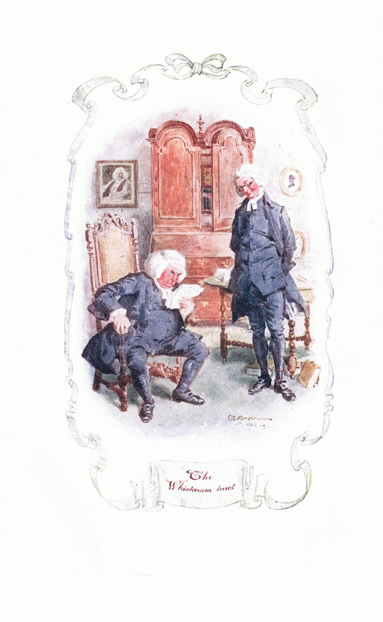 The Whistonian Tract z The Vicar of Wakefield opublikowanego przez JM Dent & Son Ltd, 1920 autorstwa Charles Edmund Brock