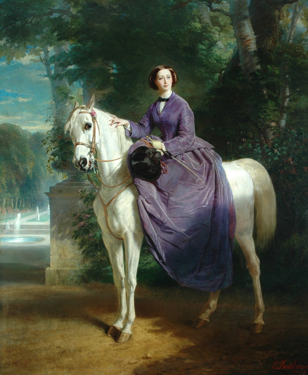 Cesarzowa Eugenia, 1857 autorstwa Charles Edouard Boutibonne