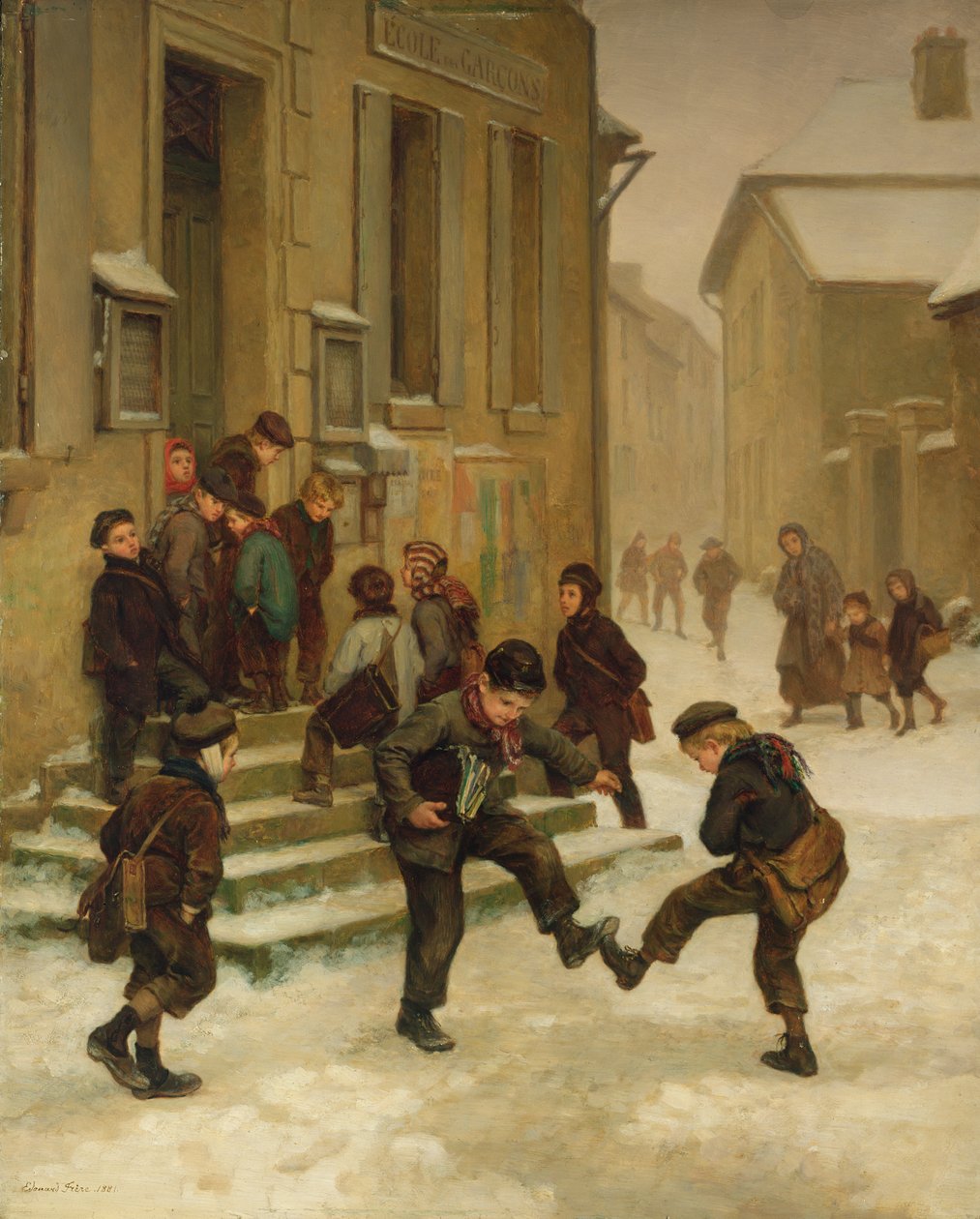 Przed szkołą autorstwa Charles Theodore Frere