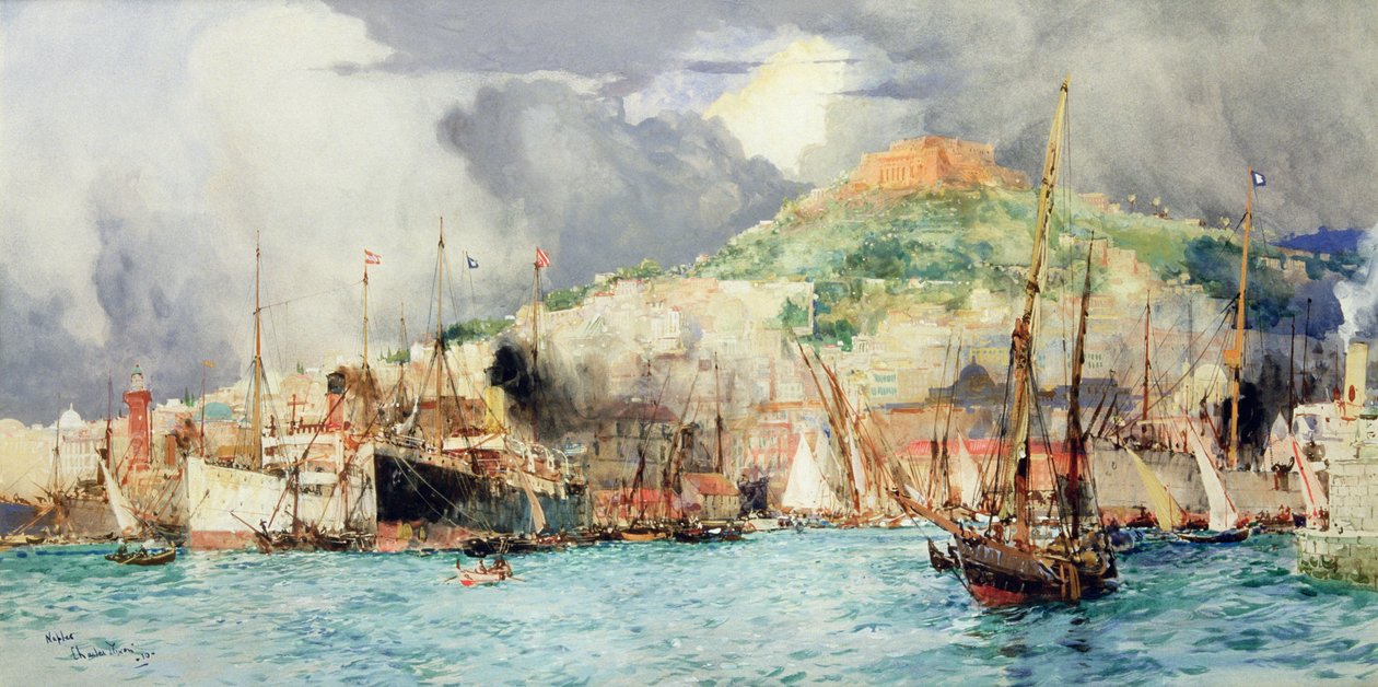 Wysyłka w Neapolu autorstwa Charles Edward Dixon