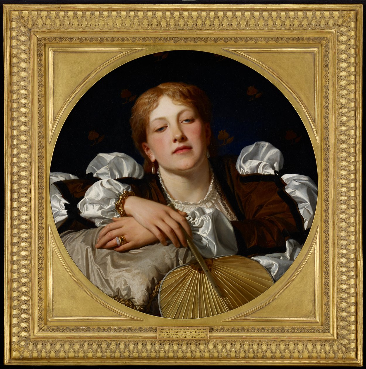 Znam pannę piękną do zobaczenia, uważaj na siebie, 1868 (olej na papierze położony na płótnie) autorstwa Charles Edward Perugini