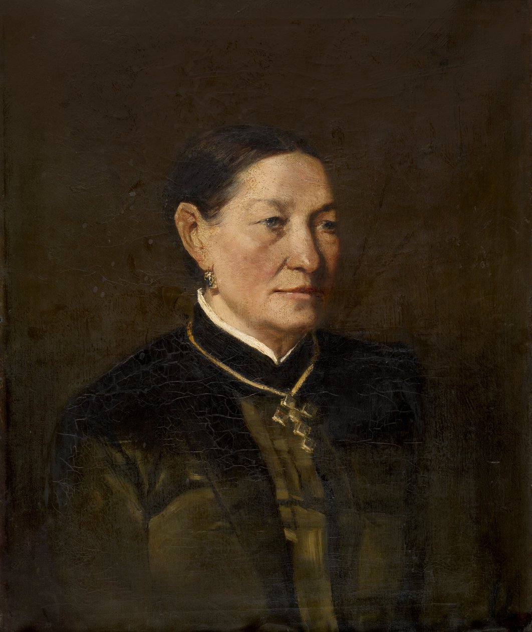 Pani Meyer, matka pani Van Soom. autorstwa Charles Felu