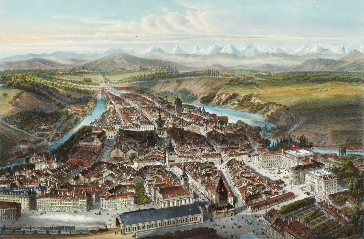 Miasto Berno autorstwa Charles Fichot