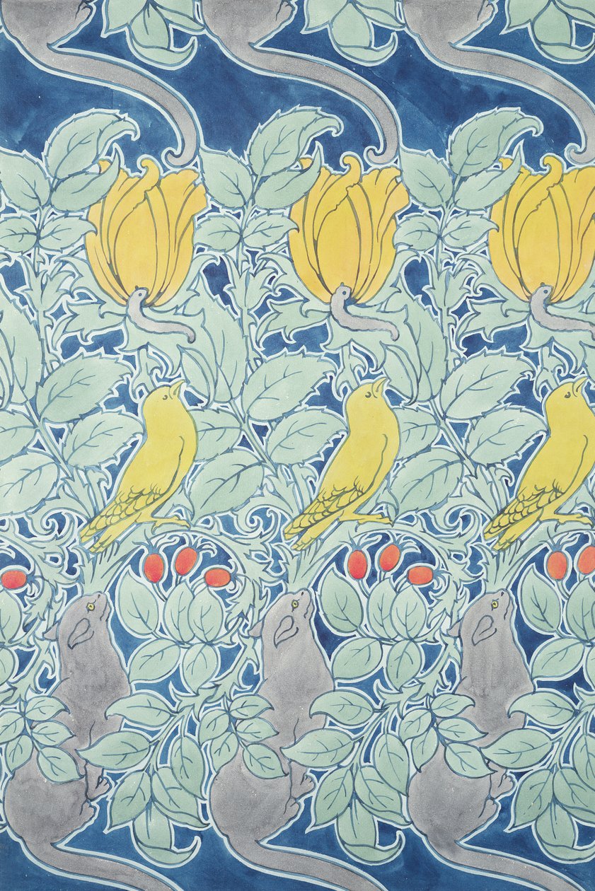 Let Us Prey, projektowanie tapet autorstwa Charles Francis Annesley Voysey