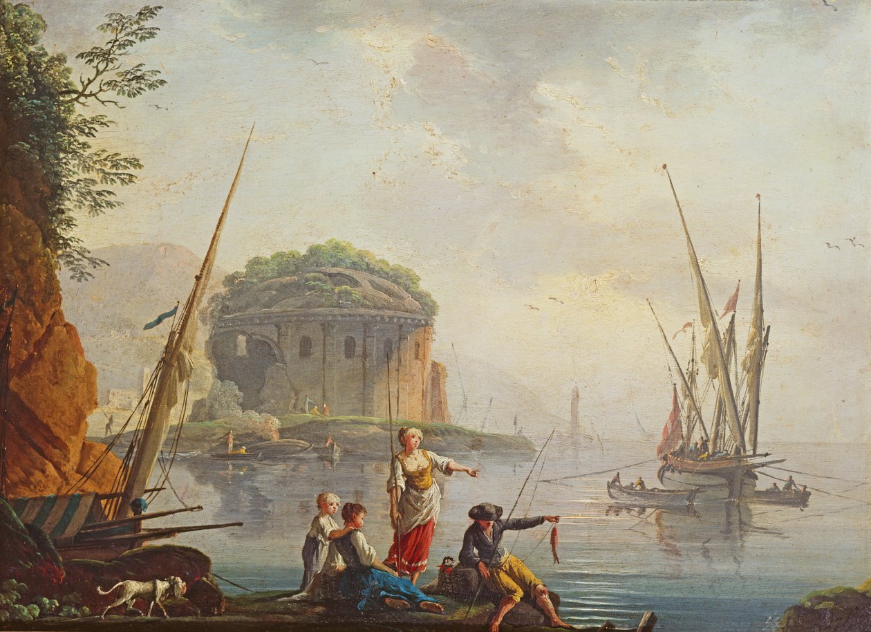 Pejzaż morski autorstwa Charles Francois Lacroix de Marseille