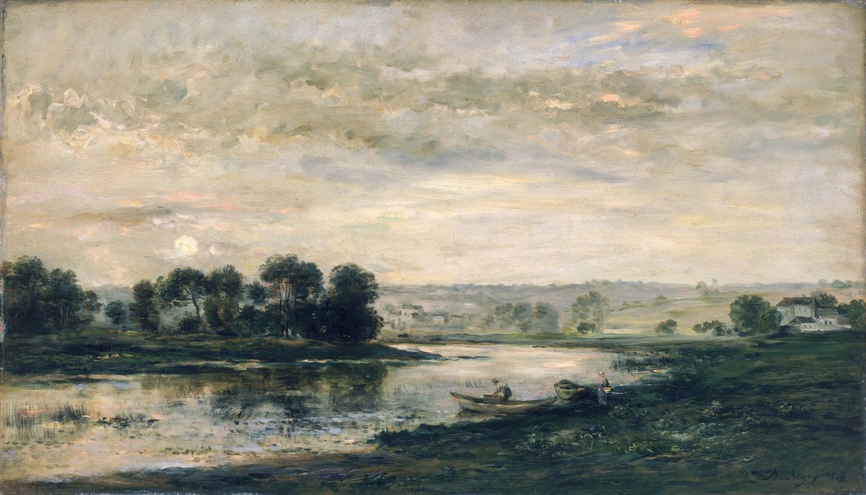 Wieczór nad Oise, 1872 autorstwa Charles Francois Daubigny