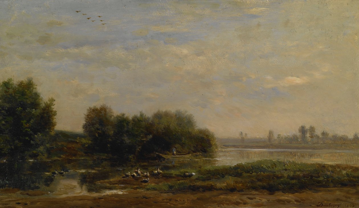 Na Oise autorstwa Charles Francois Daubigny