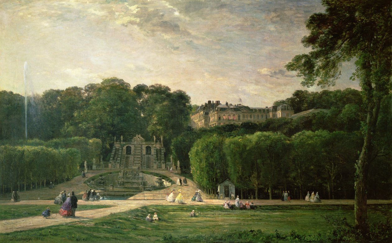 Park w St. Cloud, 1865 autorstwa Charles Francois Daubigny