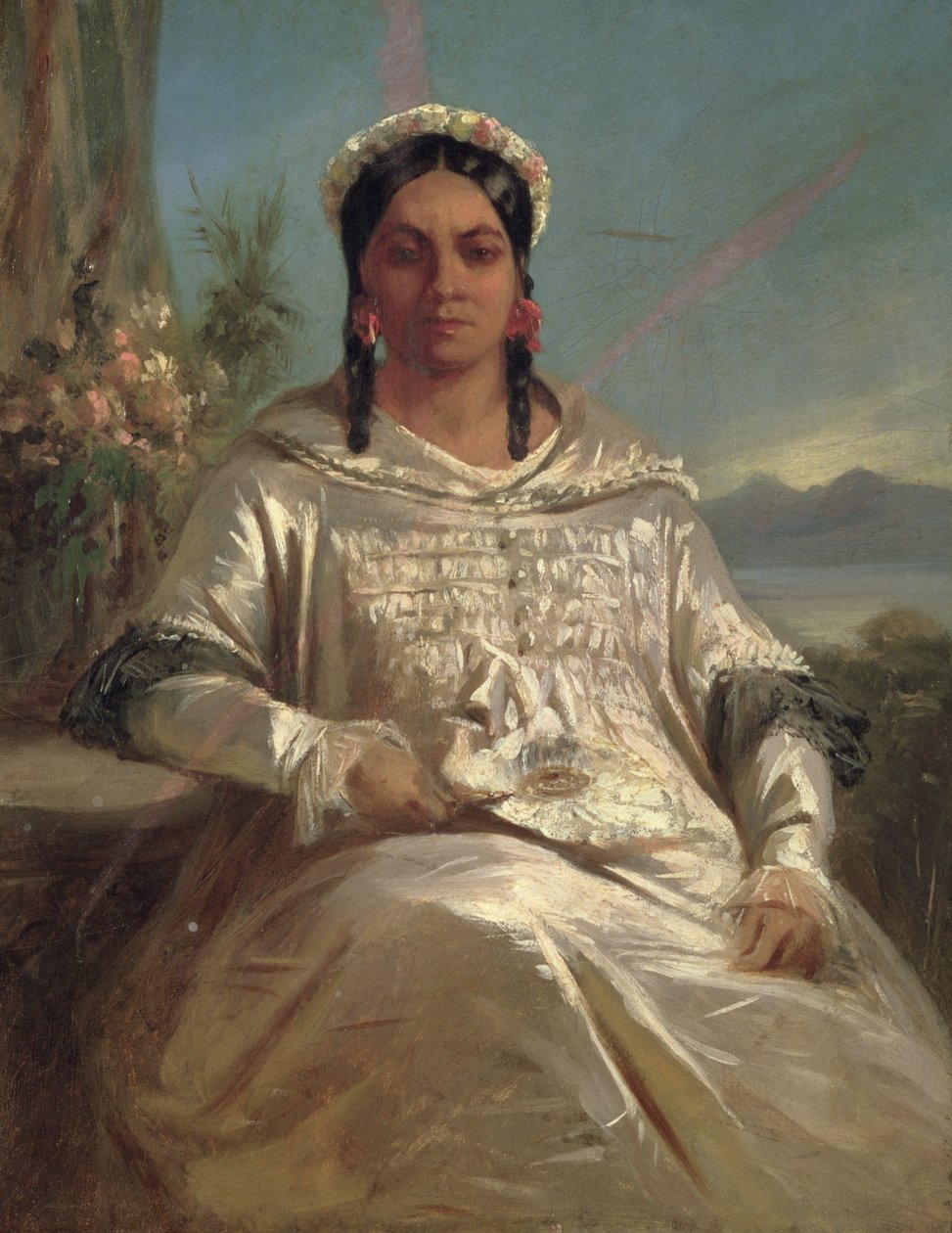Królowa Pomare IV (1827-77) Tahiti autorstwa Charles Giraud