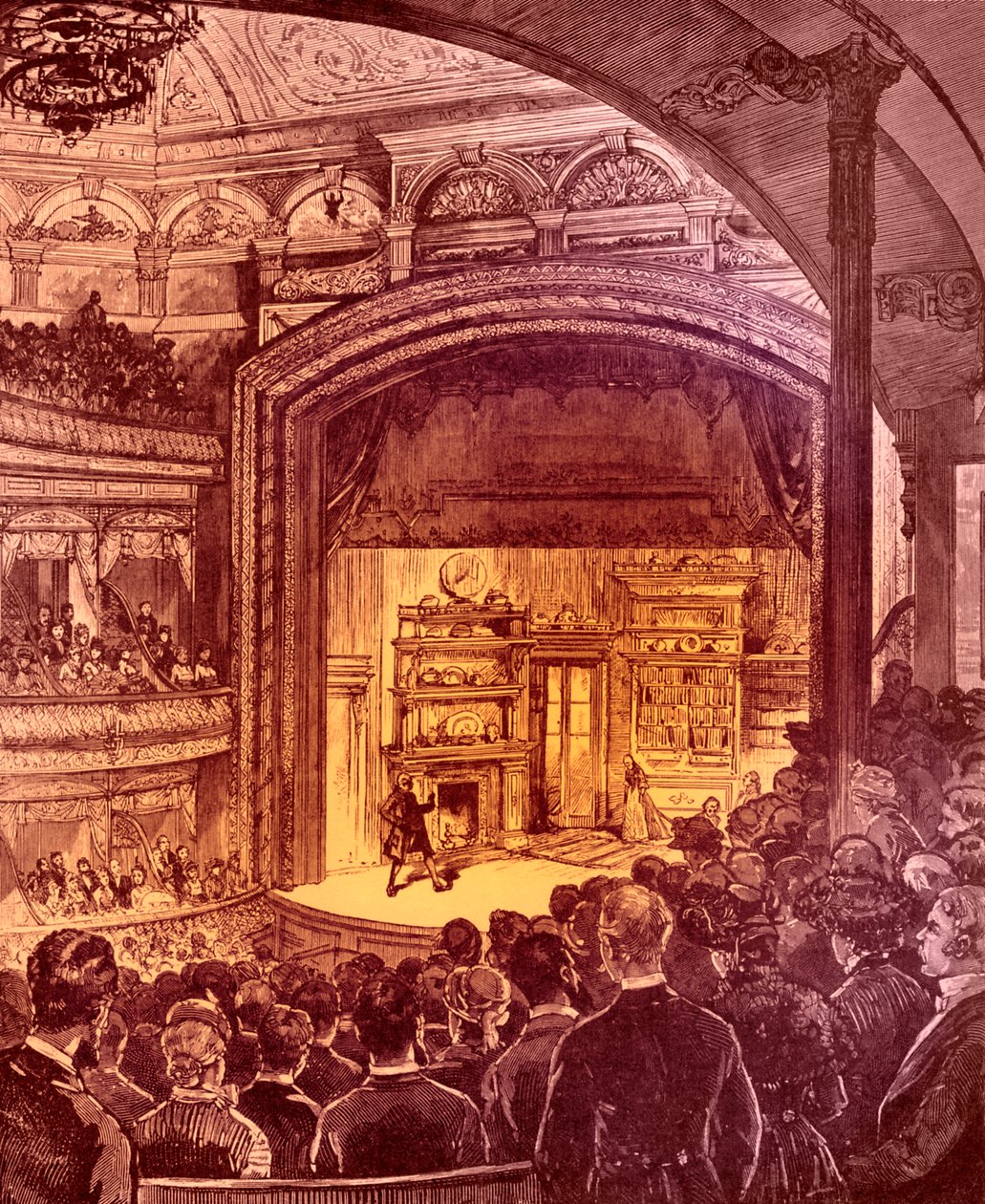 Wnętrze teatru w Nowym Jorku 1882 autorstwa Charles Graham