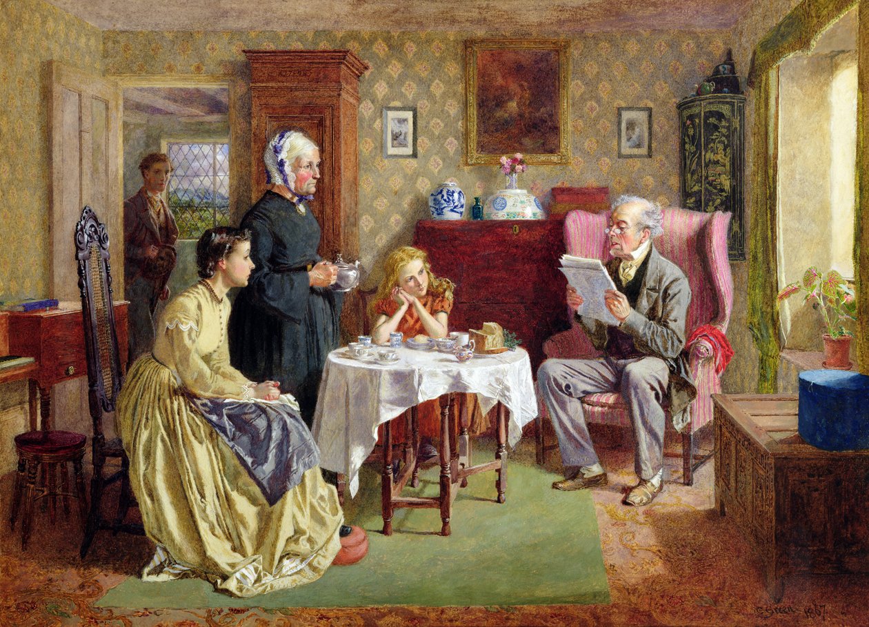 Wiadomości z wojny, 1867 autorstwa Charles Green