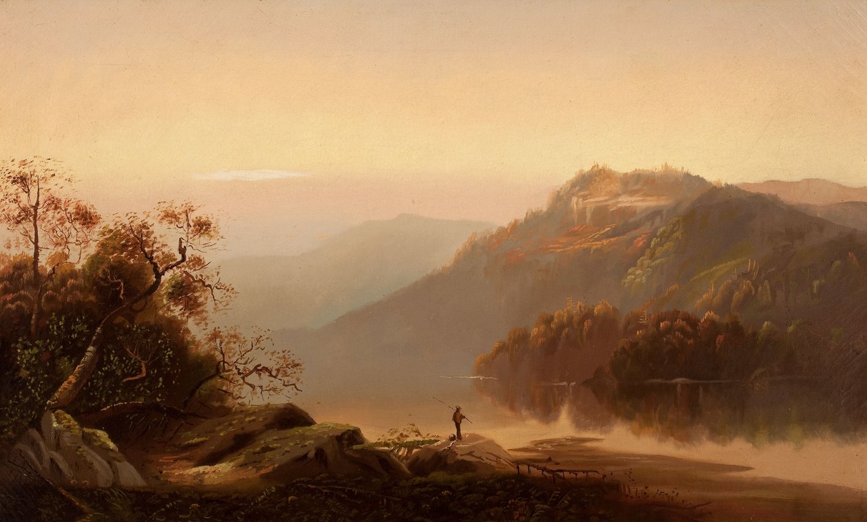 Zachód słońca nad rzeką Hudson autorstwa Charles H. Chapin