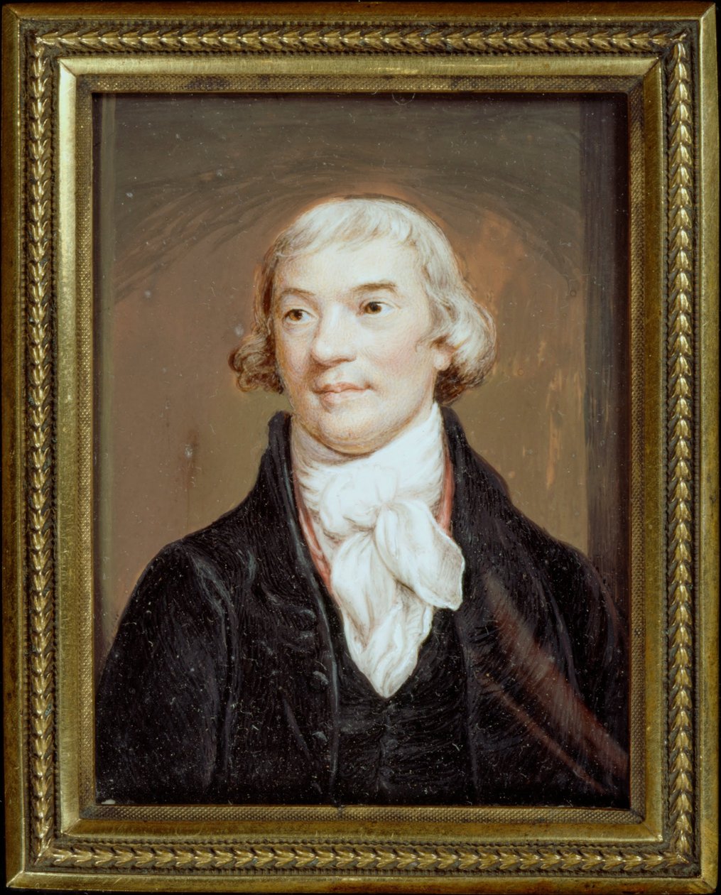 Miniaturowy portret Noela Desenfansa (po Northcote) autorstwa Charles Hayter