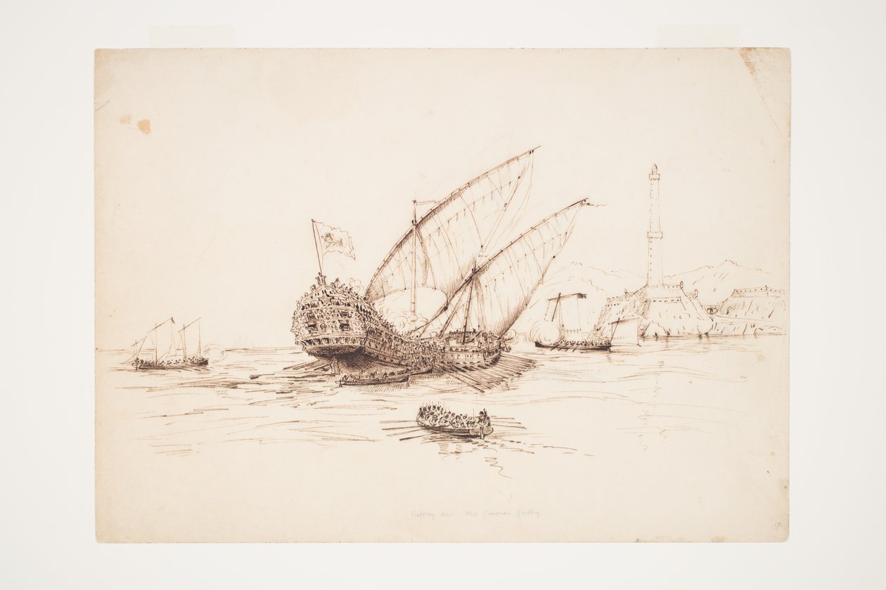 Wycinanie galery genueńskiej autorstwa Charles Heaphy