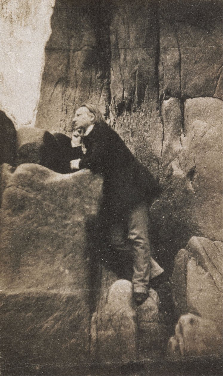 Victor Hugo na Skale Wygnańców autorstwa Charles Hugo