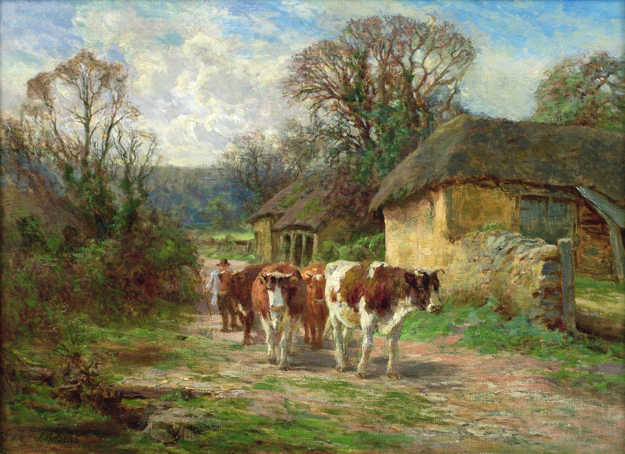 Przy stodole autorstwa Charles James Adams