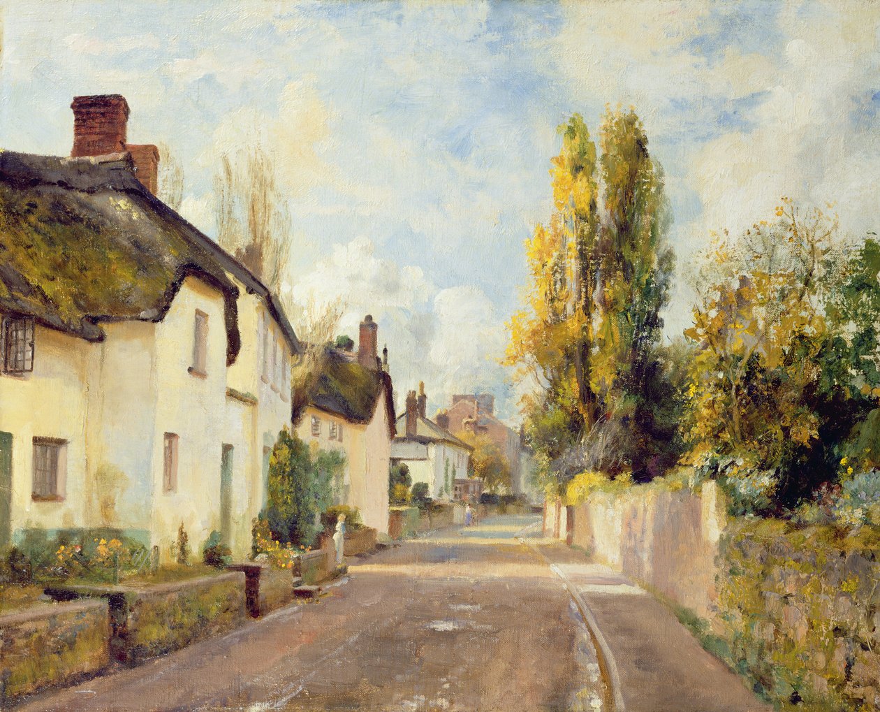 Wiejska scena uliczna autorstwa Charles James Fox