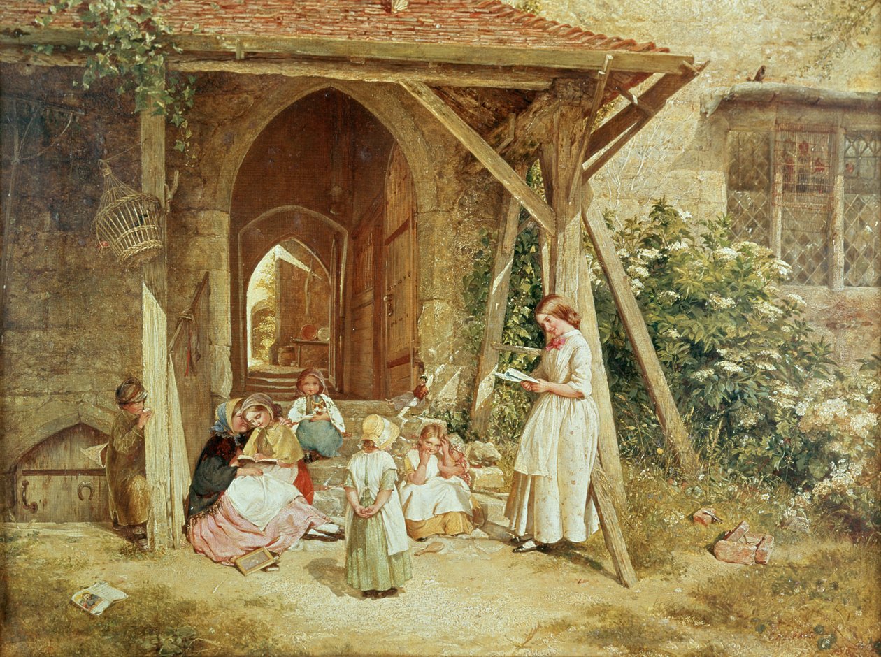 Gra w szkołach, 1857 autorstwa Charles James Lewis
