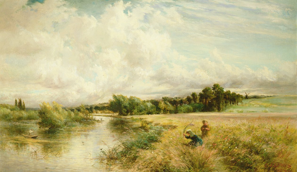 Młodzi zbieracze trzciny autorstwa Charles James Lewis