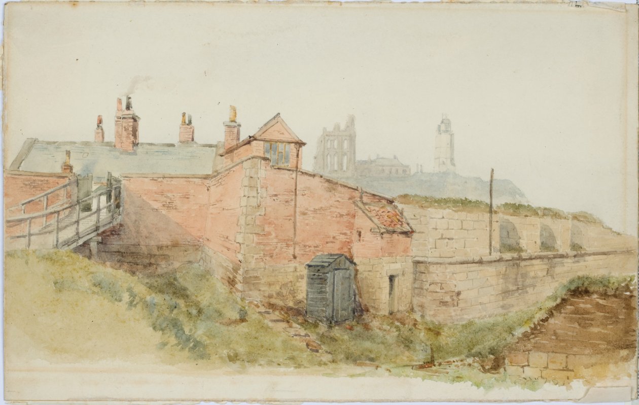 Fort Clifforda, Tynemouth (atrament i toaleta na papierze) autorstwa Charles James Spence