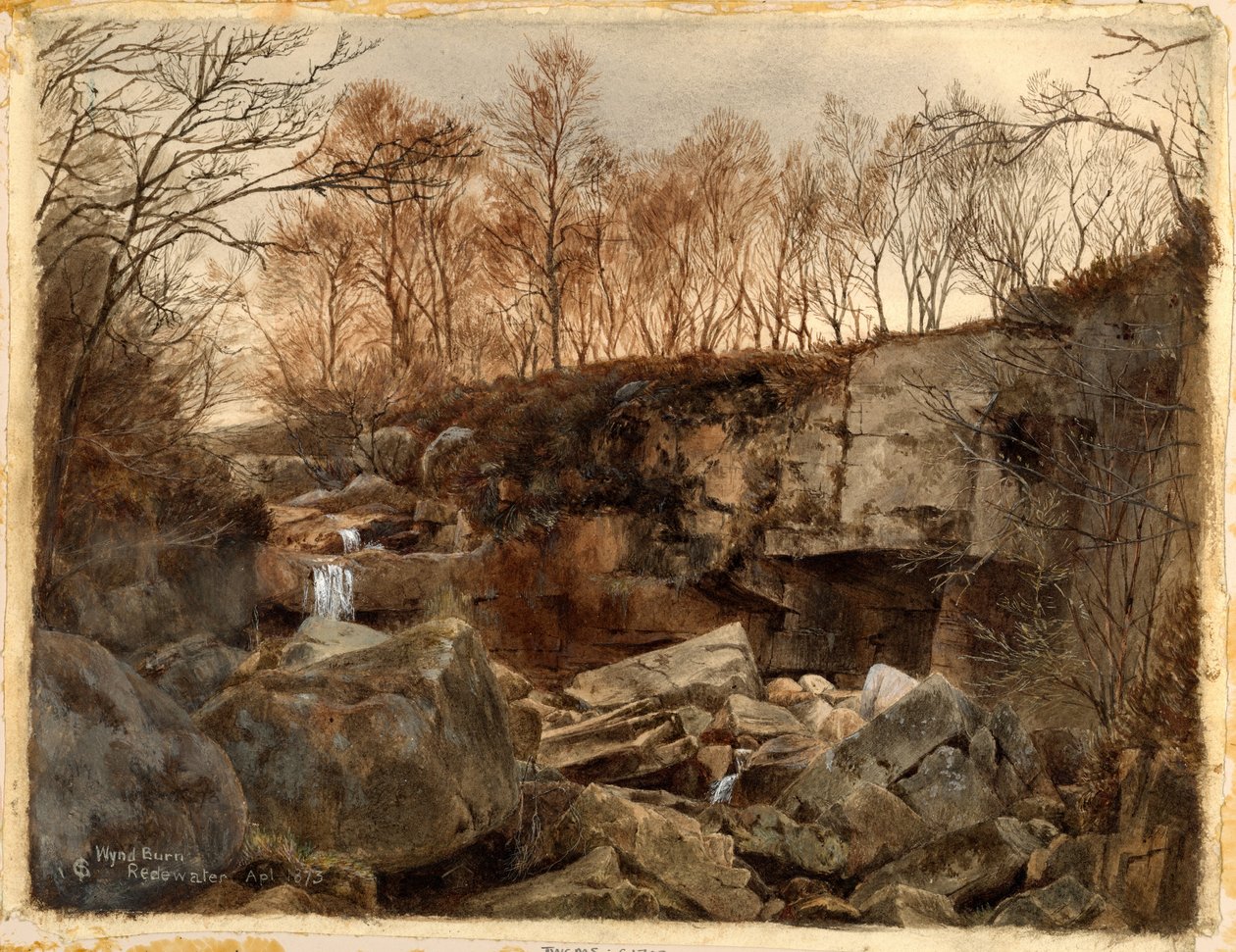 Wynd Burn, Redewater (akwarela, ołówek i wc na papierze) autorstwa Charles James Spence