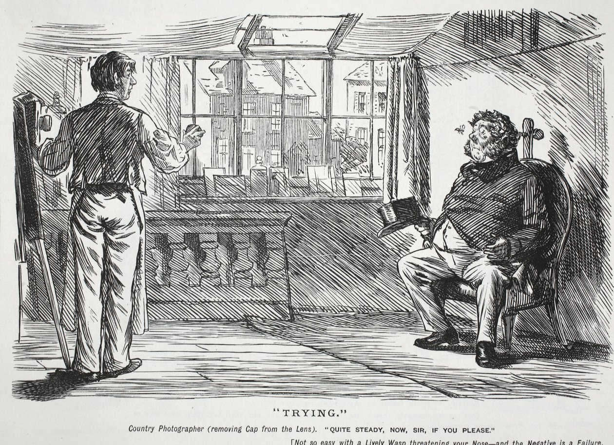 Próbowanie, ilustracja z „Punch” autorstwa Charles Keene