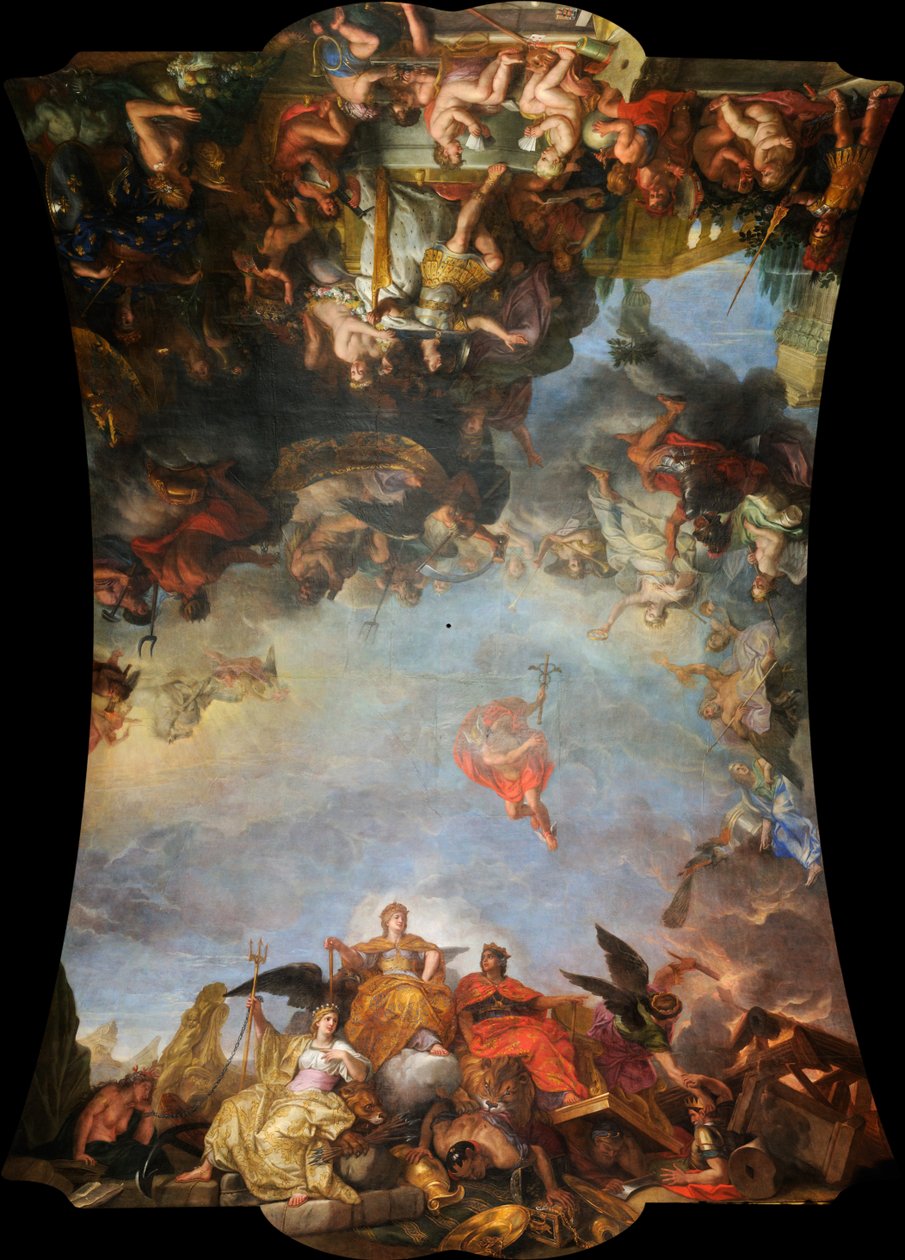 Król rządzi sam, 1661 autorstwa Charles Le Brun
