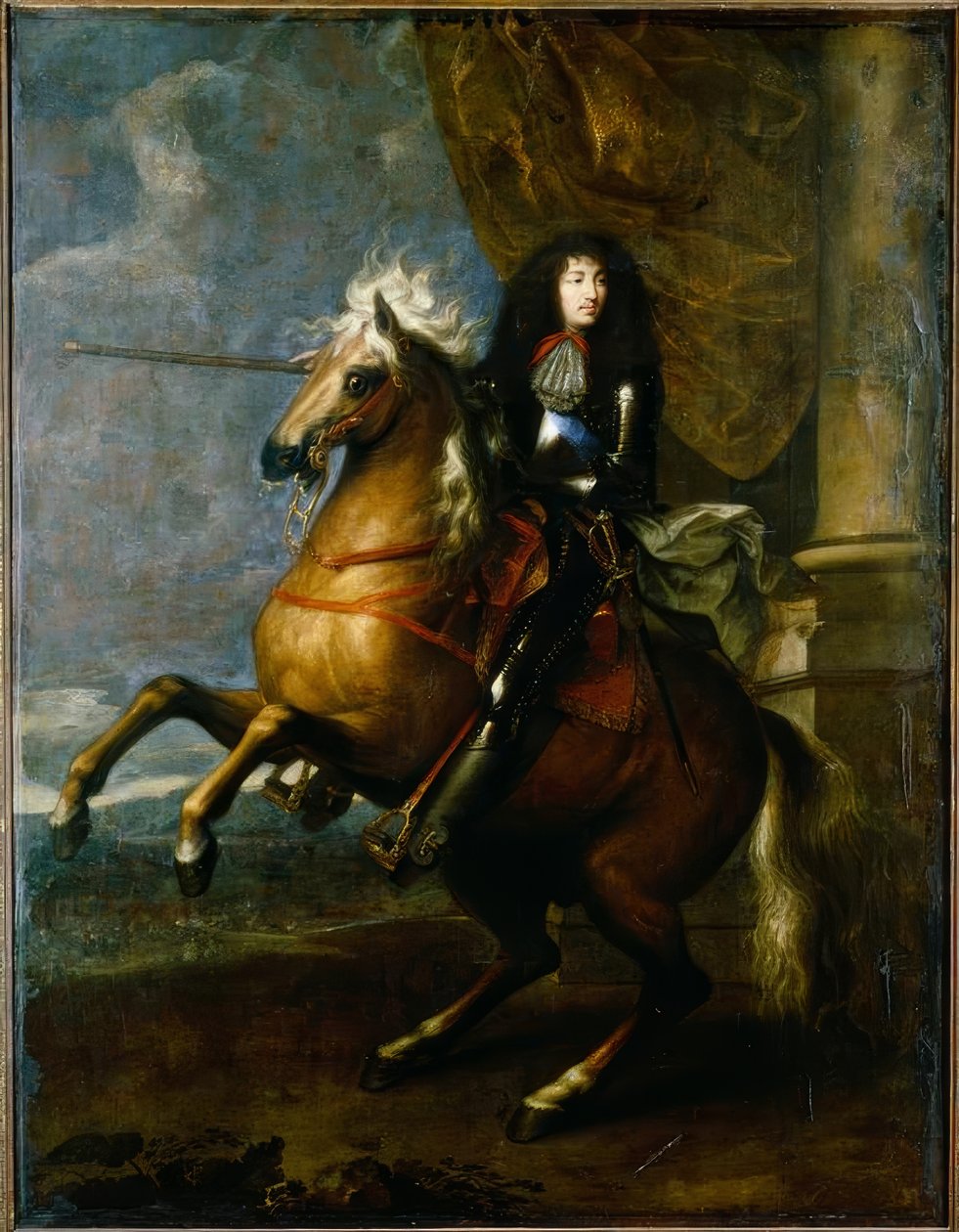 Ludwika XIV. Francja, portret konny / Charles Le Brun autorstwa Charles Le Brun