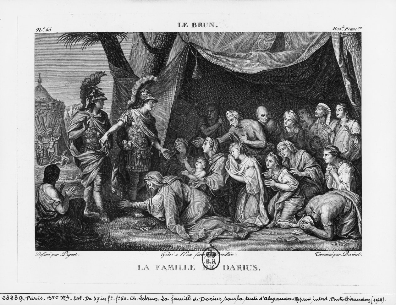 Rodzina Dariusza przed Aleksandrem Wielkim autorstwa Charles Le Brun