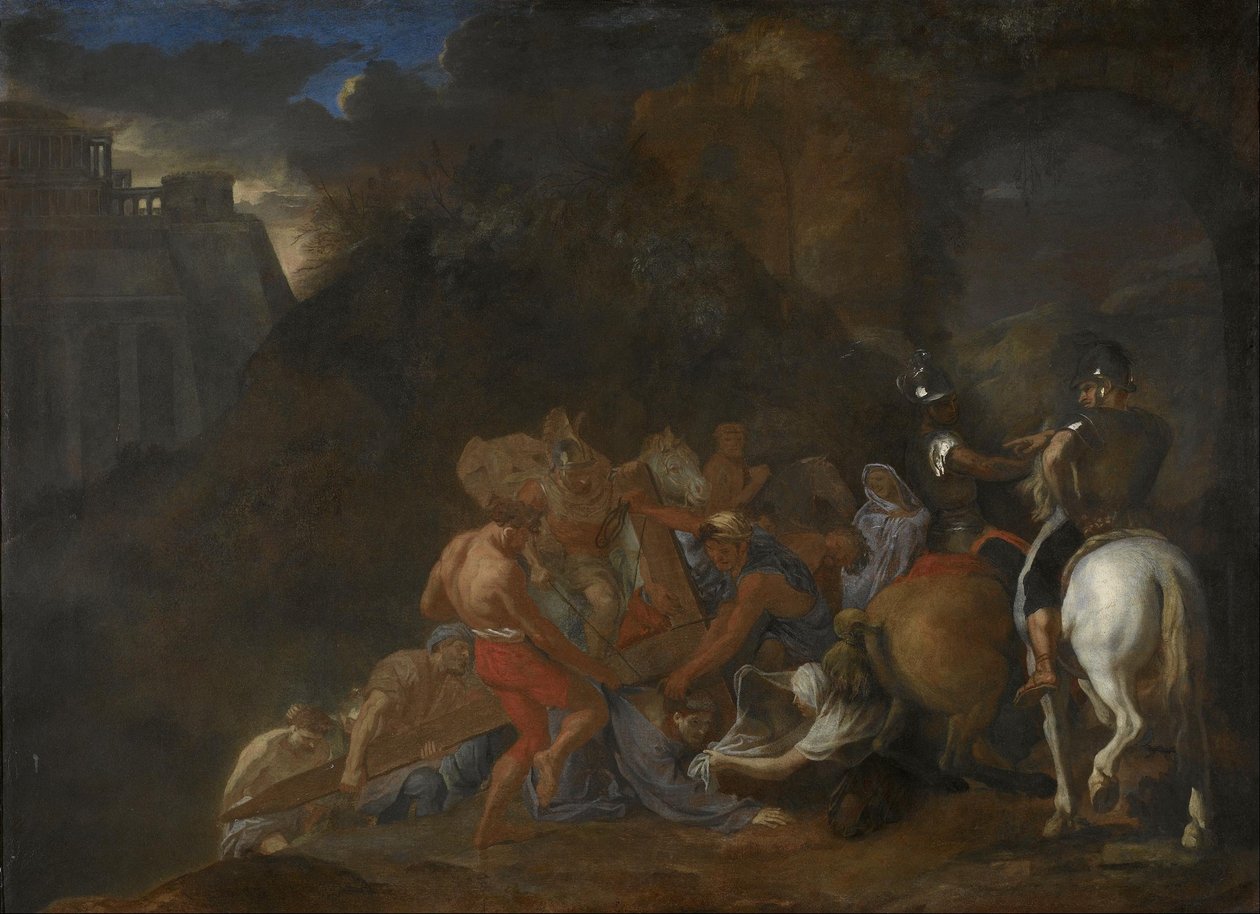 Droga na Kalwarię autorstwa Charles Le Brun