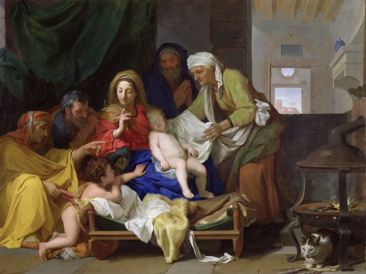 Śpiący Chrystus, 1655 autorstwa Charles Le Brun