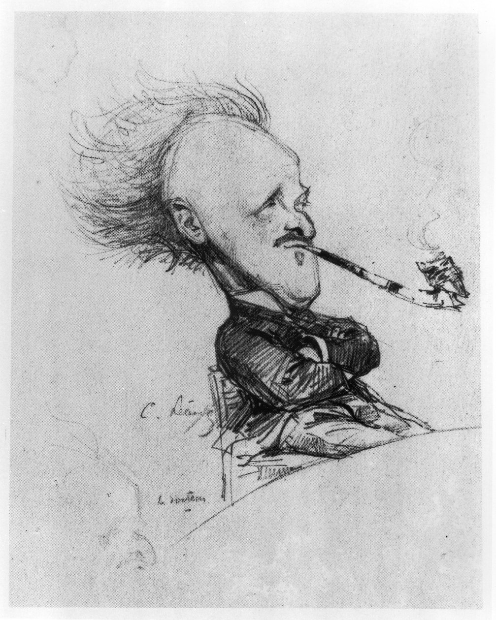 Paul Ferdinand Gachet (1862-1930) c.1887 autorstwa Charles Leandre