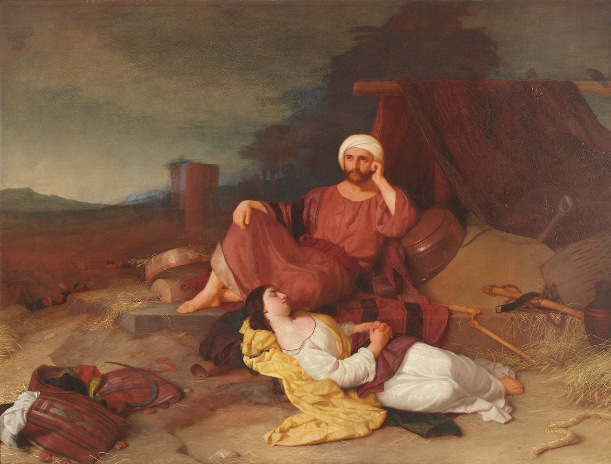 Boaz i Rut, ok. 1853 r. autorstwa Charles Lock Eastlake