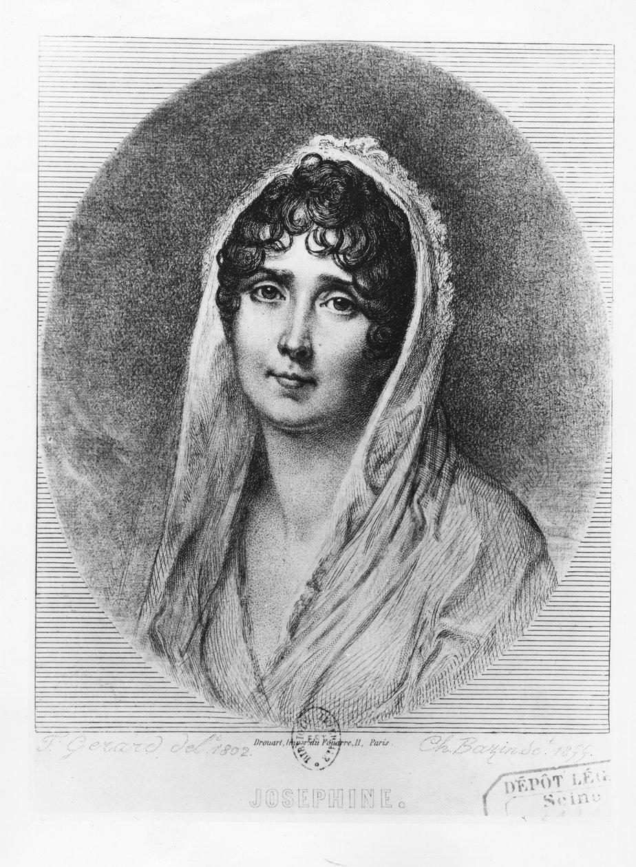 Josephine de Beauharnais autorstwa Charles Louis Bazin