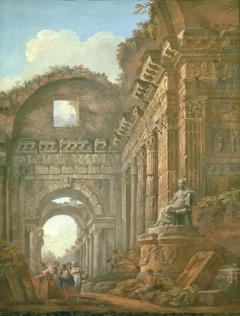 Ruiny architektury, 1765 autorstwa Charles Louis Clerisseau